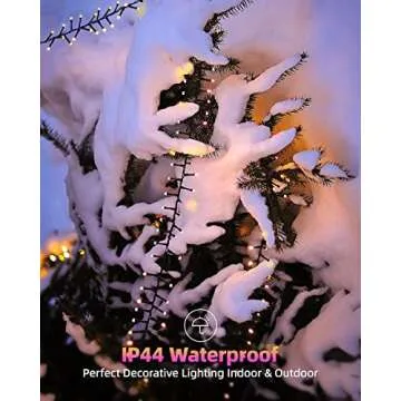 Quntis LED Christmas Cluster Lights, 760 LEDs 25FT Outdoor Waterproof Black Wire Christmas Firecrackers String Lights, 8 Modes Warm White Twinkle Fairy Lights Decor for Indoor Xmas Tree Wedding Party