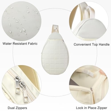 Rejolly Water-Resistant Tennis Crossbody Bag for Sports & Daily