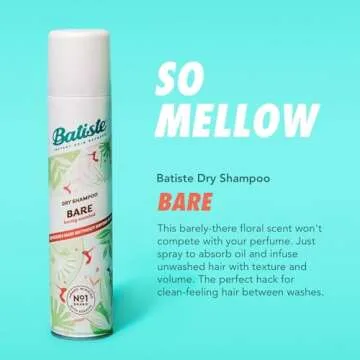 Batiste Bare Dry Shampoo for Clean, Voluminous Hair