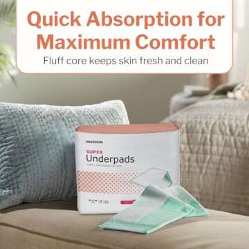 McKesson Ultra-Absorbent Disposable Underpads for All Ages