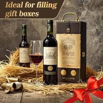 Sukh Natural Raffia Ribbon - 6PCS Raffia Straw for Florist Bouquets Decoration Crafts Ribbon for Wrapping Christmas Birthday