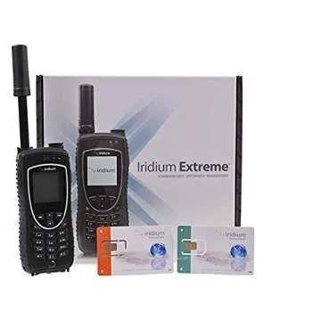 Iridium 9575 Extreme Satellite Phone with Prepaid and Postpaid SIM Cards