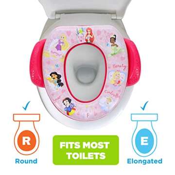 Disney Princess Potty Training Set Soft Cushion Step Stool
