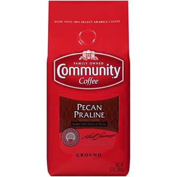 Community Coffee Flavored Variety Pack - 3 Packs of 12 Ounce Premium Ground Coffee