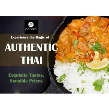 Parami Thai Curry Sauce Size 16 OZ (Gluten Free, Dairy Free, Nut Free) (Pack of 3, Red)