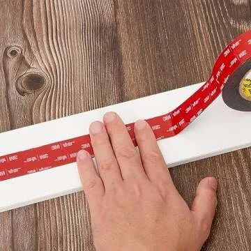 3M Double Sided Mounting Tape VHB 0.5" x 15.4 Ft 0.025in Thick Black 5925 Heavy Duty Foam Tape Strong Adhesive for Car Décor Home Office Logos