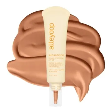 Alleyoop Sunsational Tinted Moisturizer Sunscreen for Face Broad Spectrum SPF 50, Hydrating and Soot...