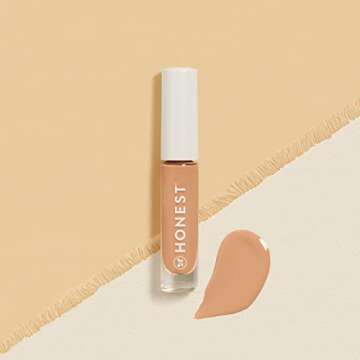 Honest Beauty Fresh Flex Concealer with Niacinamide + Vitamin E + Hyaluronic Acid | Vegan + Cruelty free | Fawn, 0.17 fl oz