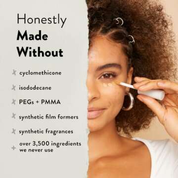 Honest Beauty Fresh Flex Concealer with Niacinamide + Vitamin E + Hyaluronic Acid | Vegan + Cruelty free | Fawn, 0.17 fl oz