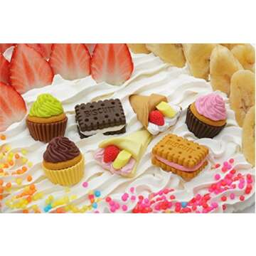 25 Fun Food Erasers for Kids - Puzzle Toys Collection