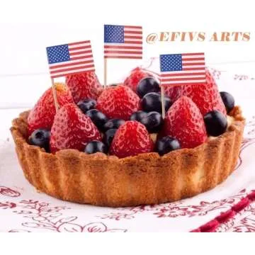 American Toothpick Flag Toppers for Celebratory Events
