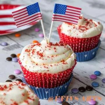 American Toothpick Flag Toppers for Celebratory Events