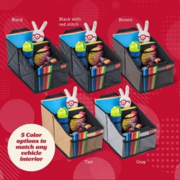 Lusso Gear Car Seat Organizer with Cup Holders