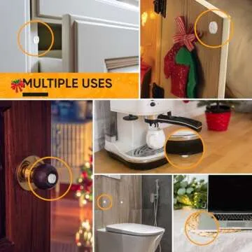 Vellax Self Adhesive Cabinet Door Bumpers - 128 pcs Sticky Silicone Clear Sound Dampening Rubber Bumpers - for Wall Protection, Kitchen Furniture, Decor, Drawer Stops