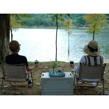 Zosenley Round Decorative Tray, Marbling Plastic Tray with Handles, Modern Vanity Tray and Serving Tray for Ottoman, Coffee Table, Kitchen and Bathroom, Size 13" (Forest Blue Edge)