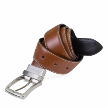Steve Madden Men's Reversible Leather Belt - Versatile Style