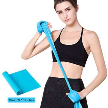 GOAITOU Resistance Bands, Exercise Bands, Work Out Bands, Stretch Bands for Working Out Women or Men, Elastic Bands for Yoga, Pilates, Strength Training