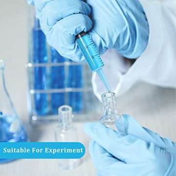 16 Pack 20ml Plastic Syringe, Large Syringes Tools for Liquid, Sterile and Individually Sealed for Measuring, Watering, Refilling, Feeding Pets, Scientific Labs, Oil or Glue Applicator