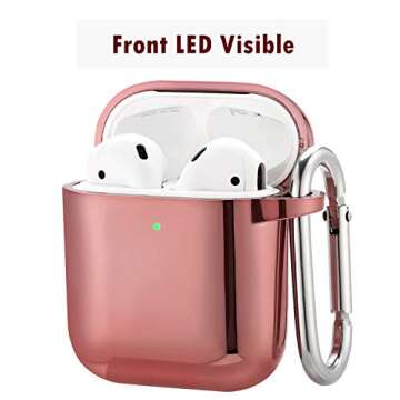 Compatible for Airpods 1 & 2 Soft TPU Cases (Front LED Visible),Doweiss Protective Cases Covers Wome...