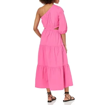 The Drop Women's April One Shoulder Cut-Out Dress