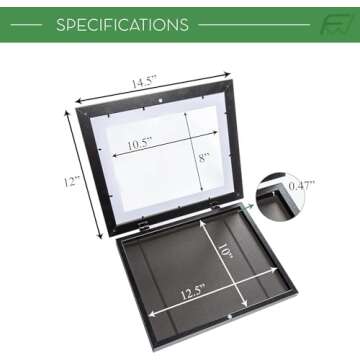 FrameWorks Pink Wooden Kids Art Frame for Creative Display