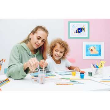 FrameWorks Pink Wooden Kids Art Frame for Creative Display