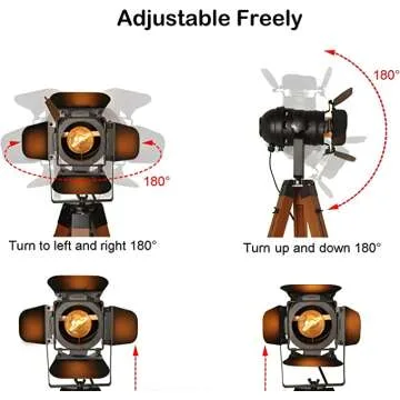 Decoluce Vintage Tripod Floor Lamp - Retro Lighting Style