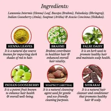 Hair Bloom | Natural Red Hair Color | Henna w/Mixed Himalayan Herbs Hair Color Powder | 12 Individual Sachets (10 gm each) | Reusable Brush & Tray Included | Shiny & Smooth Hair by Pride of India