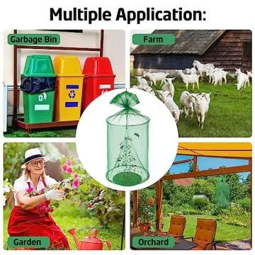 Qualirey 18 Pcs Ranch Fly Trap for Effective Fly Control