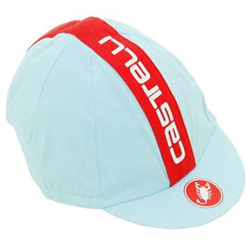CASTELLI Unisex Retro 3 Cycling Caps - Cotton Winter Cycling Cap for Cold and Rainy Weather, OSFA, G...