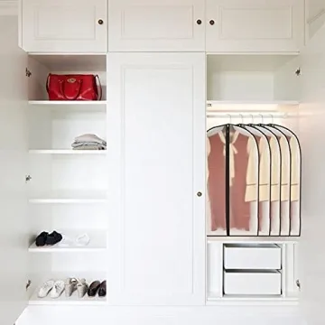 Breathable Black Garment Bags for Dust-Free Clothes Storage