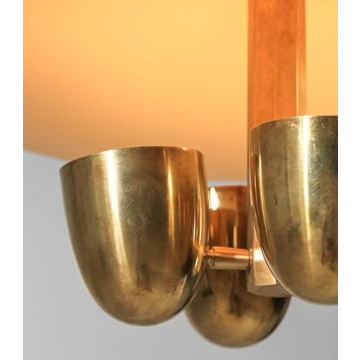 Mid Century Antique Brass Chandelier - 1950's Style