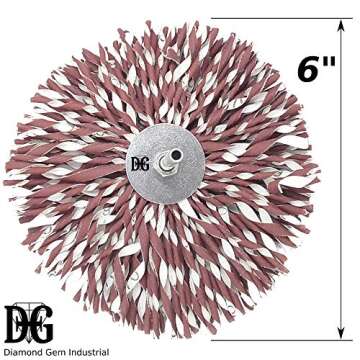 6" Grit 220 EC Star Molding Flap Sander Shank 3/16" Perfect For Sanding Difficult Curved Surfaces Wo...