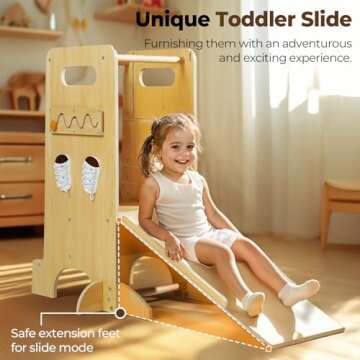 JUZBOT Toddler Tower 4 in 1 Adjustable Kitchen Helper