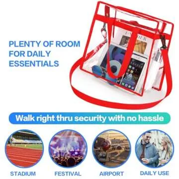 Stylish Stadium Approved Clear Tote Bag for Events