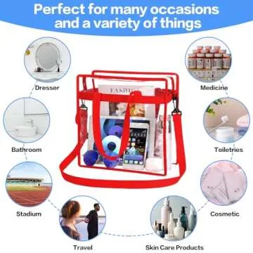 Stylish Stadium Approved Clear Tote Bag for Events