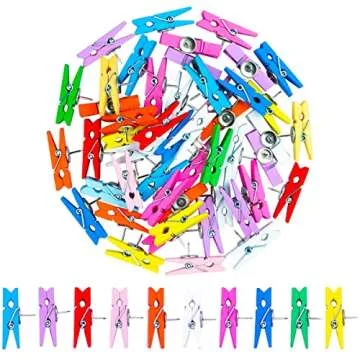 Colorful Push Pin Clips for Crafty Organizing Solutions