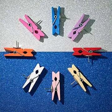 Colorful Push Pin Clips for Crafty Organizing Solutions