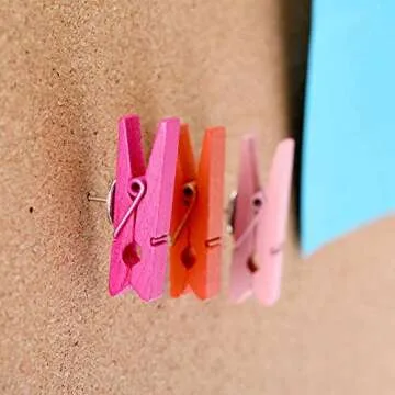 Colorful Push Pin Clips for Crafty Organizing Solutions