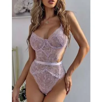 Elegant Aranmei Lingerie Bodysuit for Romantic Nights