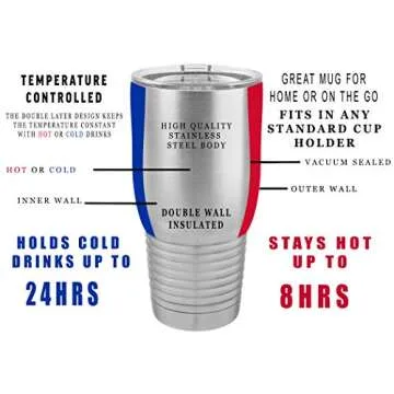 Funny Police Officer Travel Tumbler 30oz Gift for Him