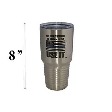 Funny Police Officer Travel Tumbler 30oz Gift for Him