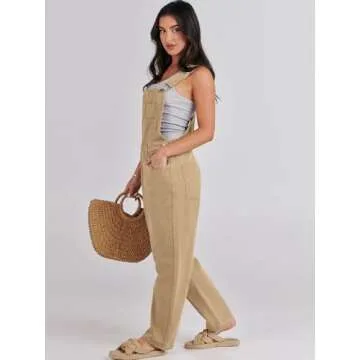 Comfortable Women's Adjustable Jean Overalls for Spring 2025