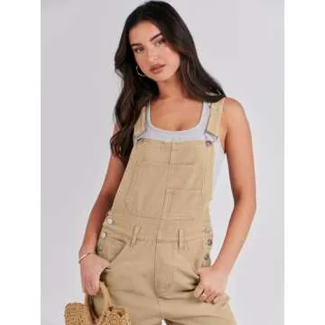 Comfortable Women's Adjustable Jean Overalls for Spring 2025