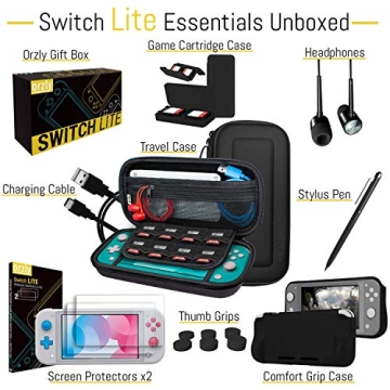 Orzly Switch Lite Accessories Bundle for Nintendo Switch Lite