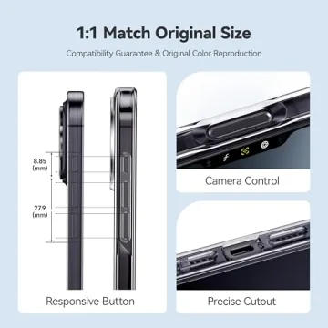 Crystal Clear CASEKOO iPhone 16 Pro Max Case