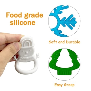 Anditoy Christmas Teething Toys Safe and Cute Gifts