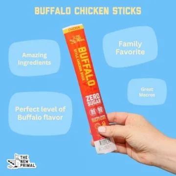 Buffalo Chicken Sticks - Keto Friendly High Protein Snack