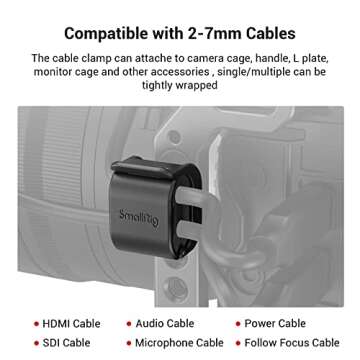 SmallRig Camera Clamp Set for HDMI and SDI Cables.