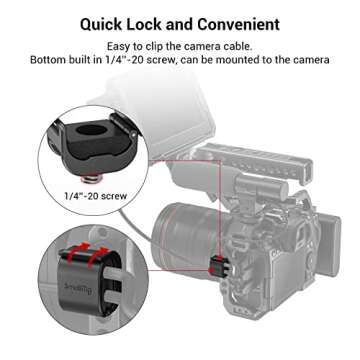 SmallRig Camera Clamp Set for HDMI and SDI Cables.